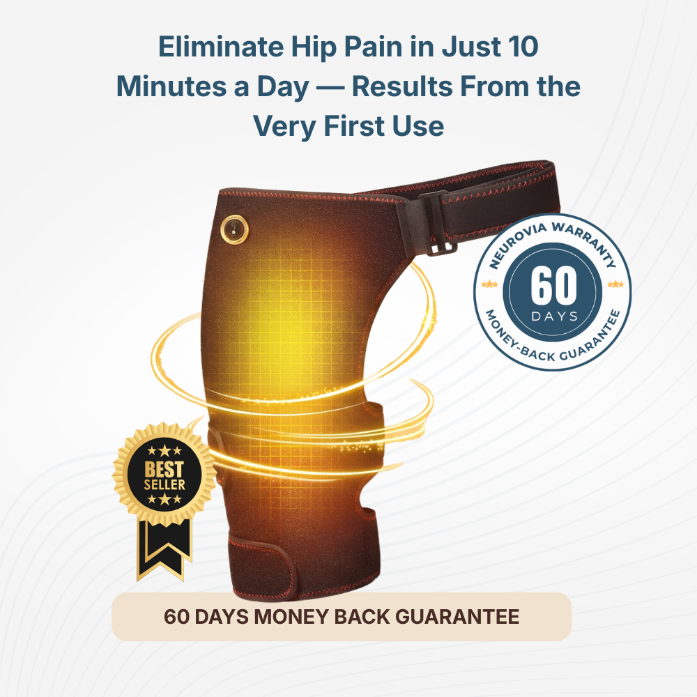 HipFix™ | 3-in-1 Therapy for Sciatica and Hip Pain: Heat, Massage, and Compression